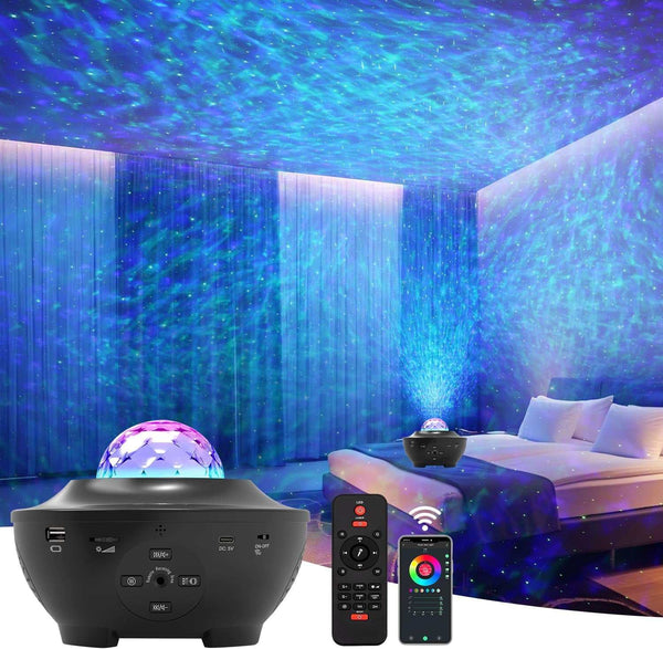 Galaxy Projector for Bedroom,Star Projector Galaxy Light Projector with Timer & Remote Control, Bluetooth Speaker, Smart Night Light Projector for Adults Bedroom Decoration,Star Night Light